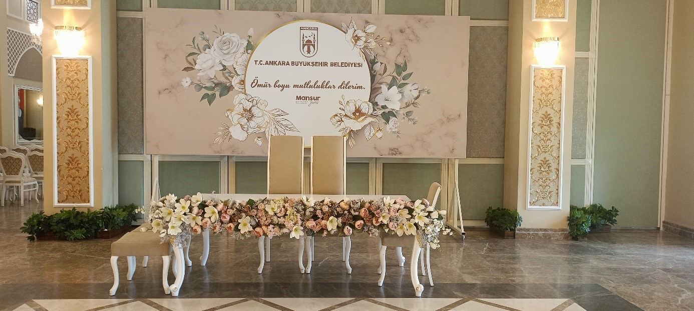 100. Yıl Nikah Salonu salon görünümü